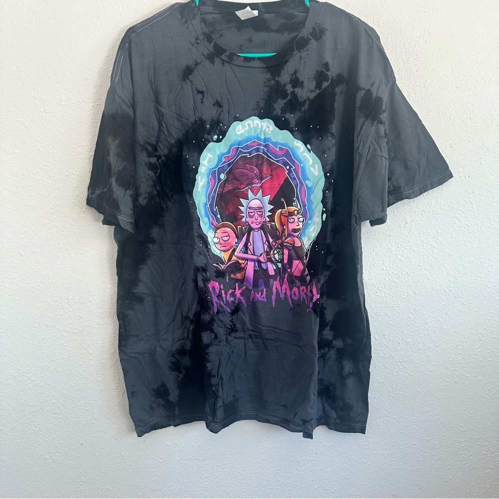 Hot Topic Rick and Morty Magic Portal Tie-Dye Men’s Tshirt Size XL